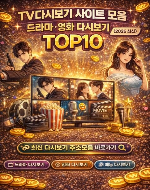 TV다시보기 사이트 모음 드라마 영화 다시보기 최신 주소 안내 이미지